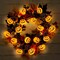 Battery-Operated Pumpkin String Lights – 20 LED Jack-O’-Lantern Lights with Witch Hats, 16.4FT Halloween Decorations for Indoor/Outdoor Use, Front Door, Porch, Fireplace, Camper, Golf Cart & Party Décor